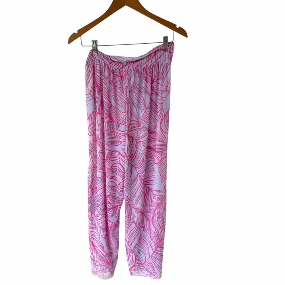 Title

Style & Co Large Pink Blue Tropical Floral Wide Leg Lounge Pants